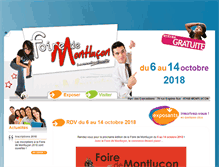 Tablet Screenshot of foire-montlucon.com